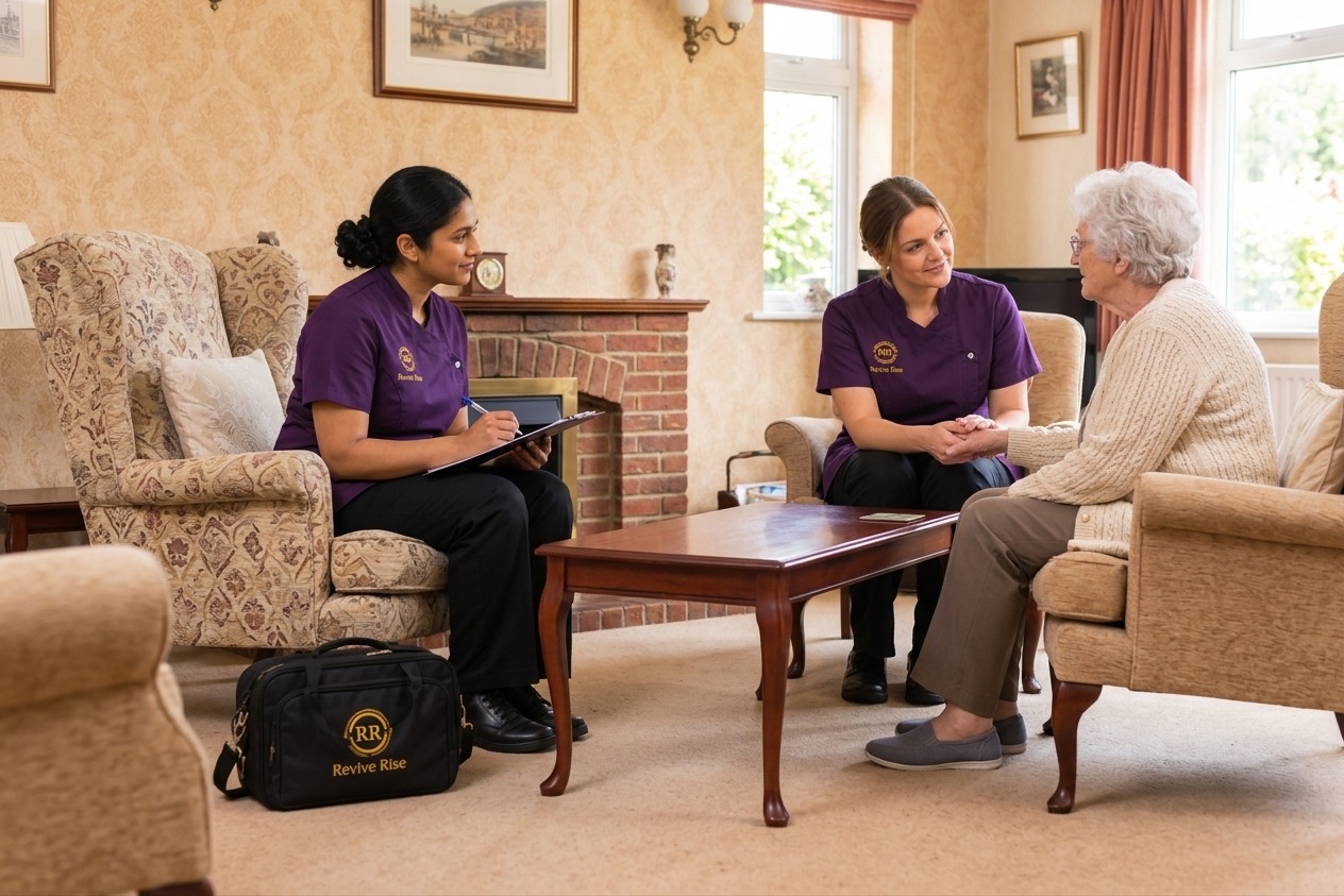 Revive Rise care professional providing home support